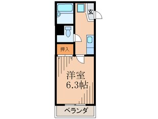 シェルビュ－の物件間取画像